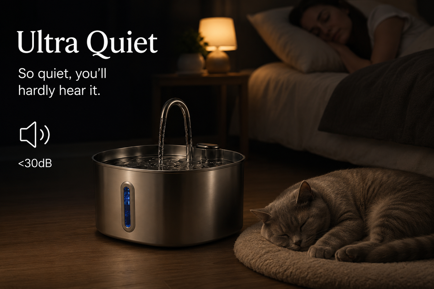 Stainless Steel Pet Fountain